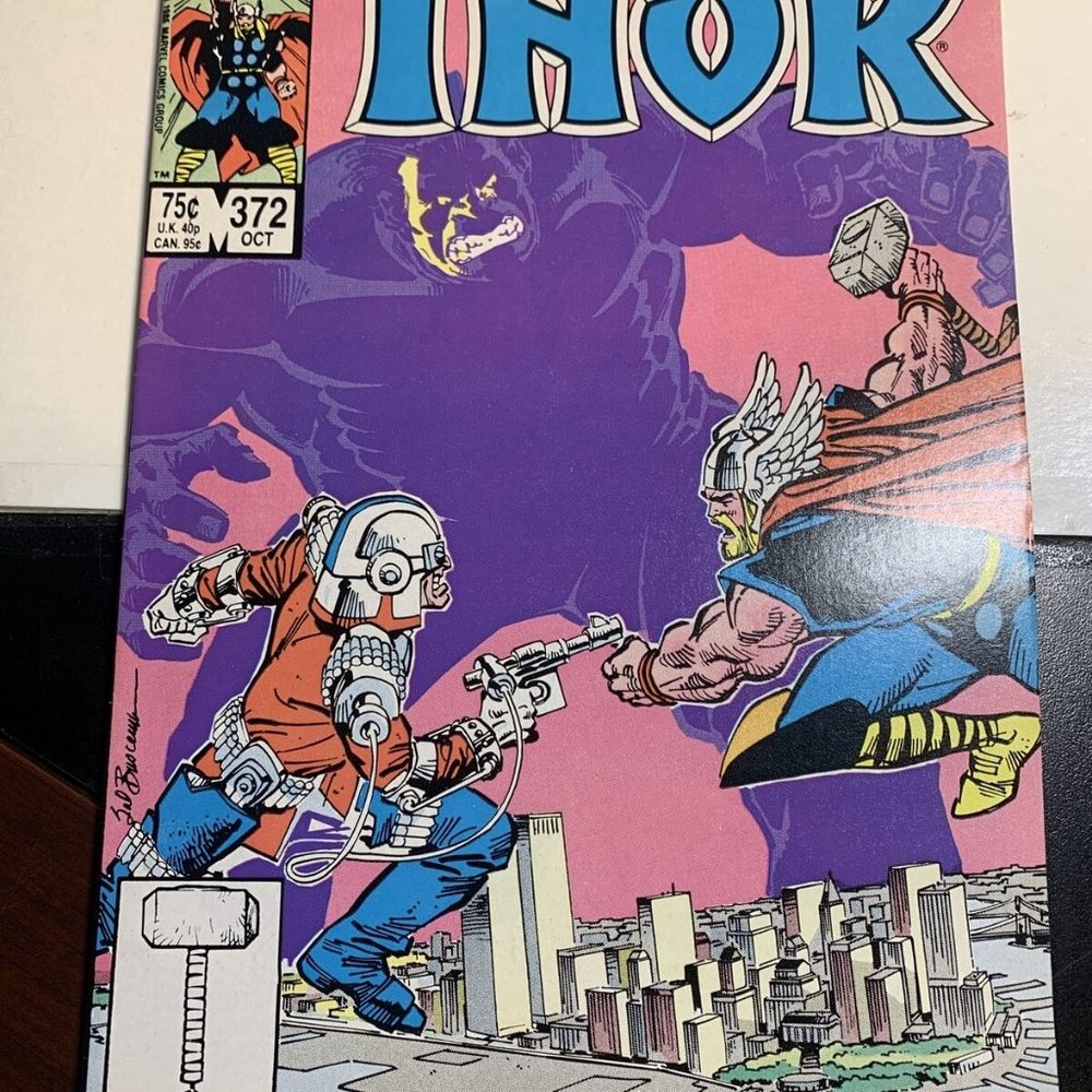 1986 High Grade #372 Marvel Comics THOR Cover Battle Zaniac! 1st App. TVA - Loki